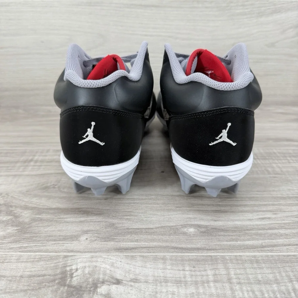 Size 9 - Jordan Stadium 90 Black Gray Cement Football Baseball Cleats